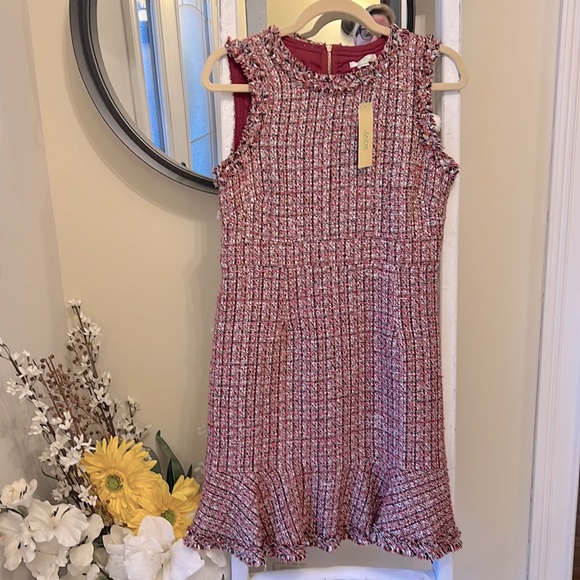 NWT Jade Pinky Tweedy Dress. Size Small - Picture 1 of 4